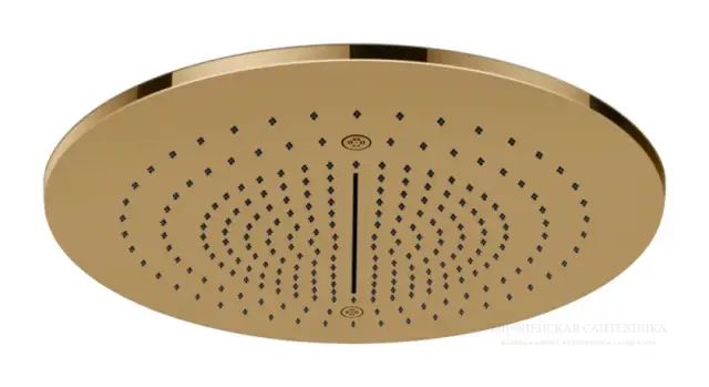 Накладная панель верхнего душа Gessi Minimali, Ø500 мм, цвет Warm Bronze PVD