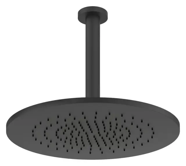 Верхний душ Gessi316, Ø355 мм, шарнирный для потолочного крепления, цвет Matte Black