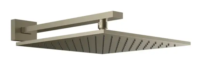 Верхний душ Gessi Rettangolo, настенный, 300x300 мм, цвет Finox Brushed Nickel