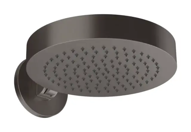 Верхний душ Gessi Origini, Ø320 мм, настенный, поворотный, цвет Black Metal Brushed PVD