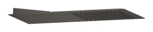 Верхний душ Gessi Tremillimetri Quadro 300, для настенного крепления, L-550 мм, цвет Black Metal Brushed PVD