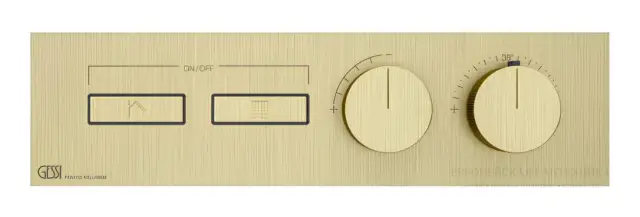 Термостат Gessi HI-FI, до 2-х функций одновременно, встраиваемый, цвет Brass Brushed PVD