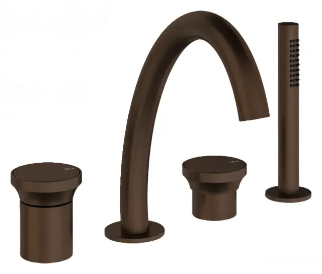 Смеситель для ванны Gessi Origini, встраиваемый, 367x233 мм, цвет Dark Bronze