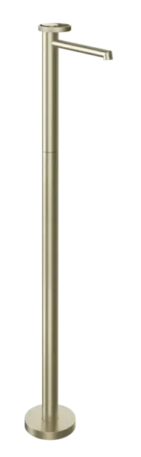 Смеситель для раковины Gessi Anello, напольный, без донного клапана, внешняя часть, цвет Brushed Brass PVD