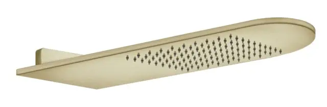 Верхний душ Gessi, 620х200 мм, для настенного крепления, цвет Brass Brushed PVD