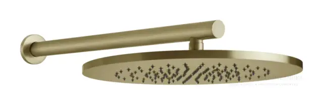 Верхний душ Gessi 316, настенный, цвет Brass Brushed PVD