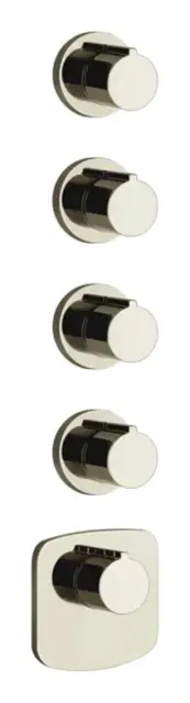 Термостат Gessi, настенный, высокой производительности, внешние части, цвет Nickel PVD