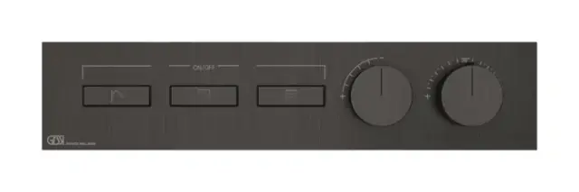 Термостат Gessi HI-FI, до 3-х функций одновременно, встраиваемый, цвет Black Metal Brushed PVD