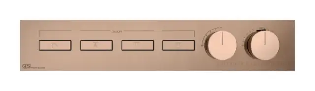 Термостат Gessi HI-FI, до 4-х функций одновременно, встраиваемый, цвет Copper PVD