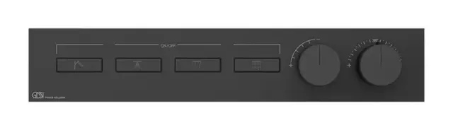 Термостат Gessi HI-FI, до 4-х функций одновременно, встраиваемый, цвет Black Metal Brushed PVD