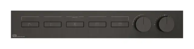 Термостат Gessi HI-FI, до 5-и функций одновременно, встраиваемый, цвет Black Metal Brushed PVD