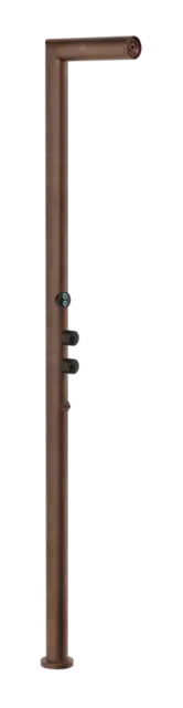 Cтойка душевая Gessi Outdoor L , уличная с хромотерапией на 2 выхода, без ручек и верхнего душа, внешняя часть, цвет Corten