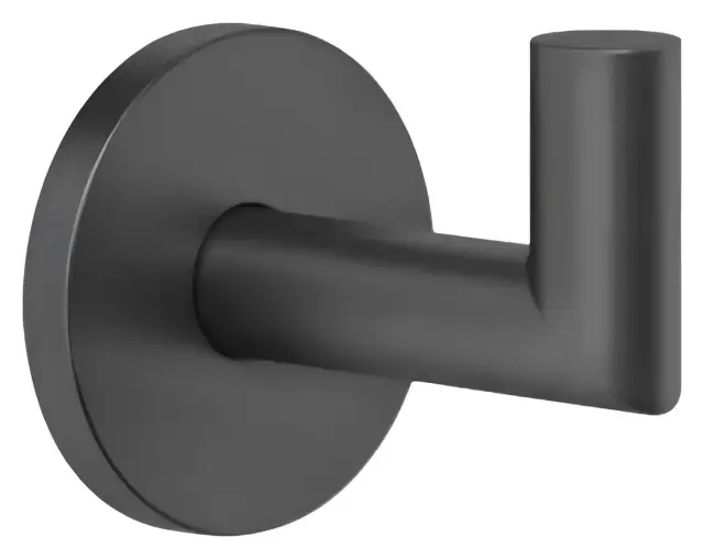 Крючок Gessi Tondo Accessories, настенный, Ø50 мм, цвет Matte Black