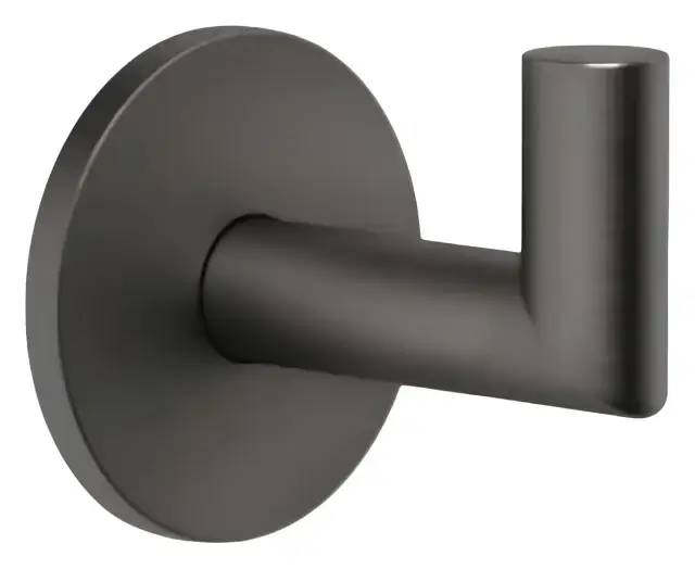 Крючок Gessi Tondo Accessories, настенный, Ø50 мм, цвет Black Metal Brushed PVD