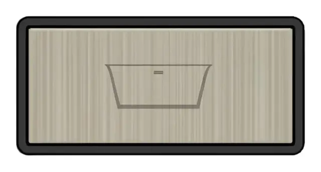Кнопка Gessi Hi-Fi, с символом наполнение ванны для термостатов 63006 и 63081, внешняя часть, цвет Finox Brushed Nickel
