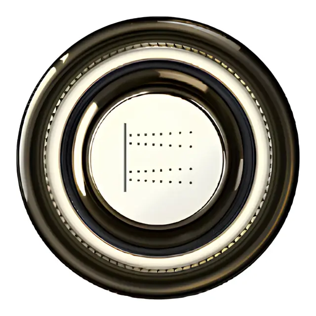 Кнопка для душевой системы Gessi HI-FI Eclectic, с символом "Body Jets", цвет Brass PVD