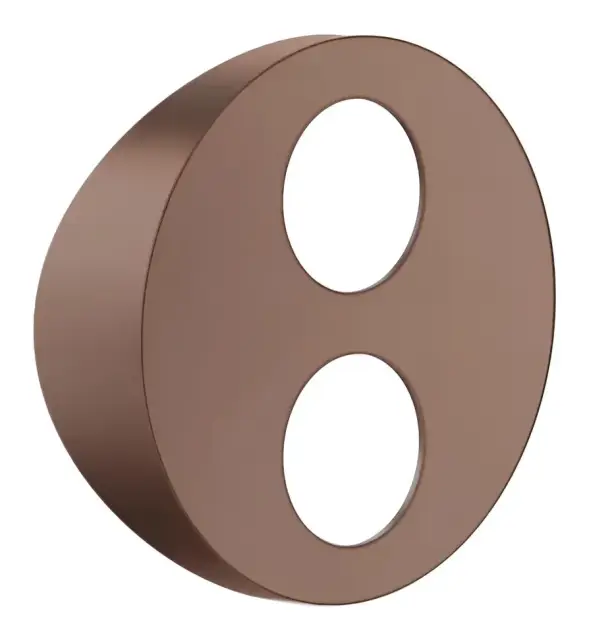 Декоративная накладка Gessi Outdoor L, для кнопок на стойке 63225 и 63229, цвет Copper Brushed PVD