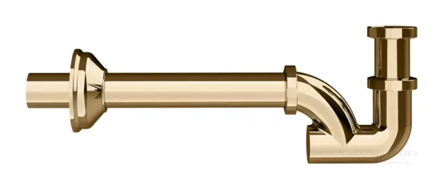Сифон для раковины Gessi, бутылочный, цвет Warm Bronze PVD