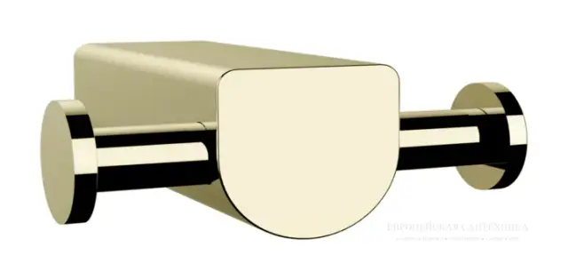 Крючок Gessi Rilievo, двойной, настенный, цвет Brass PVD