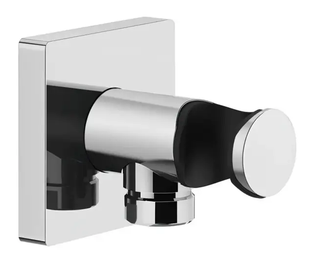 Шланговое подсоединение Gessi Rilievo, с держателем для душевой лейки, цвет Chrome
