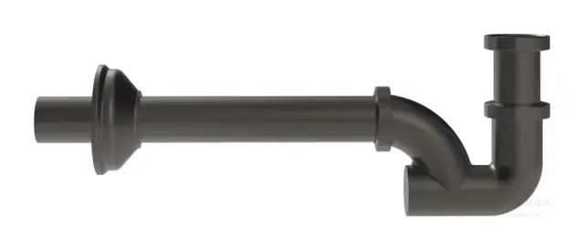 Сифон для раковины Gessi, бутылочный, цвет Black Metal Brushed PVD