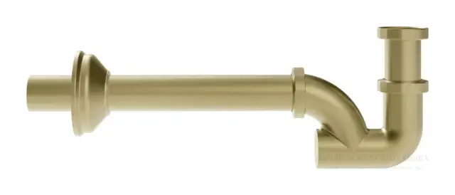 Сифон для раковины Gessi, бутылочный, цвет Brass Brushed PVD