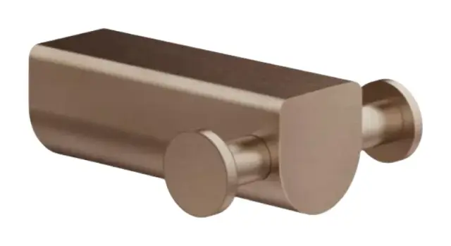 Крючок Gessi Rilievo, настенный, двойной, ширина 66 мм, цвет Copper Brushed PVD