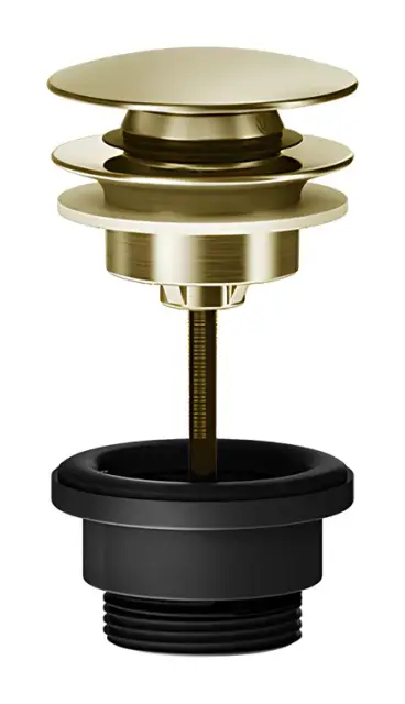 Донный клапан Gessi Total Look, автоматический “Stop&Go”, цвет Brass Brushed PVD