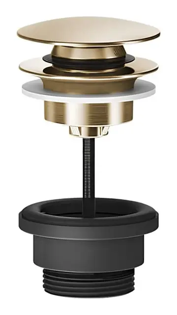 Донный клапан Gessi Total Look, автоматический “Stop&Go”, цвет Warm Bronze Brushed PVD