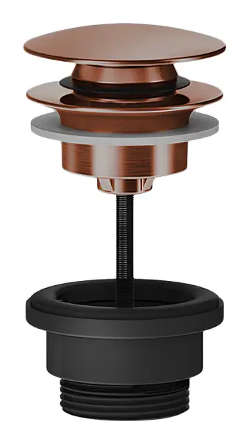 Донный клапан Gessi Total Look, автоматический “Stop&Go”, цвет Copper Brushed PVD