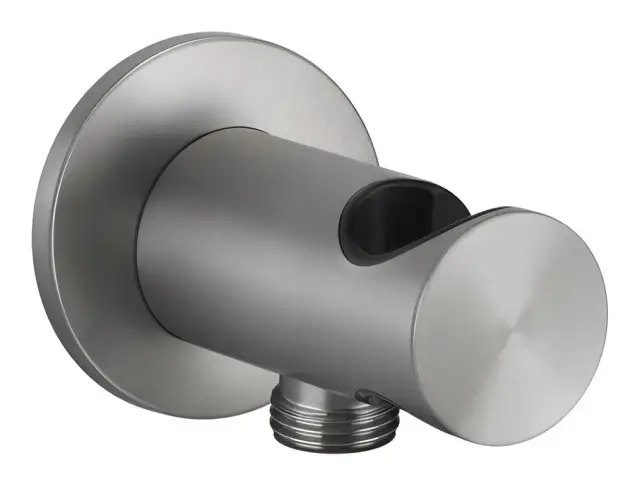 Держатель для душевой лейки Gessi316, с отводом воды, цвет Steel Brushed