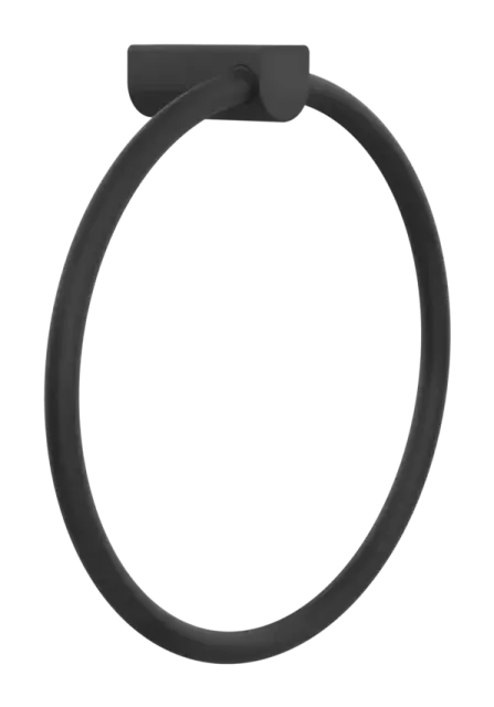 Полотенцедержатель Gessi Rilievo, кольцевой, настенный, Ø222х67 мм, цвет Matte Black