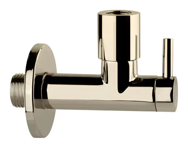 Кран-фильтр под раковину Gessi Technical Accessories, с подводом воды, запорный, цвет Warm Bronze PVD
