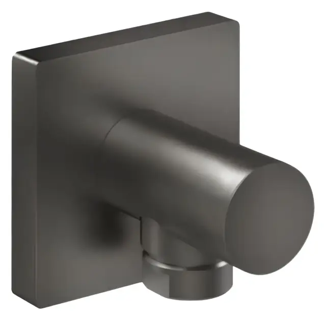 Шланговое подсоединение Gessi Rilievo, настенное, Н-60 мм, цвет Black Metal Brushed PVD