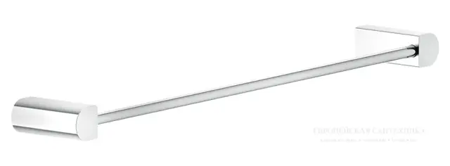Полотенцедержатель Gessi Rilievo, настенный, L 450 мм, цвет Finox Brushed Nickel
