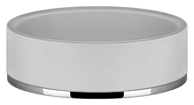 Мыльница Gessi Inciso ⌀115 мм, настольная, цвет White/Chrome