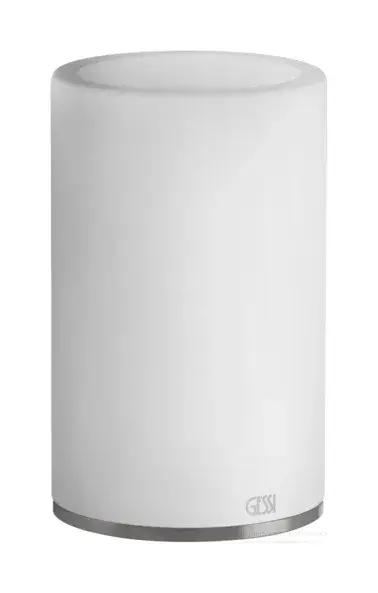 Стакан Gessi316, настольный, цвет White/Steel Brushed