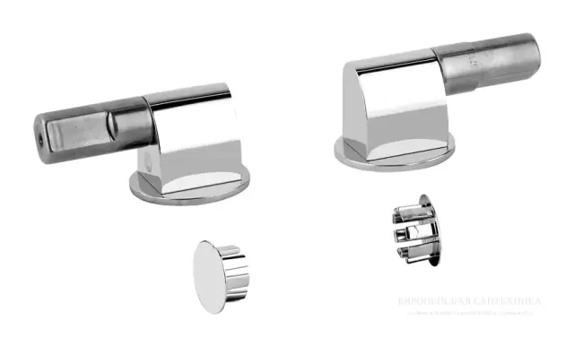 Петли плавного закрывания и пробки для боковых отверстий Gessi Origini, для сиденья унитазов, латунь, цвет Brass PVD