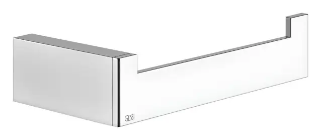Бумагодержатель Gessi Rettangolo, настенный, вертикальная/горизонтальная установка, ширина 155 мм, цвет хром