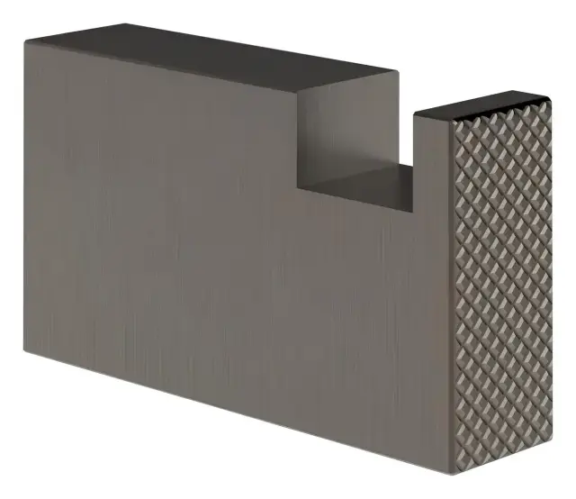 Крючок Gessi Inverso, 35hх15x60 мм, настенный, цвет Black Metal Brushed PVD
