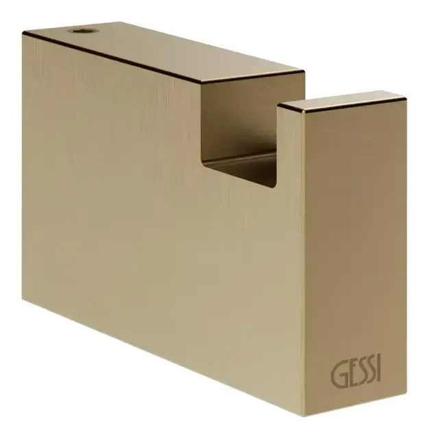 Крючок Gessi Rettangolo, настенный, цвет Warm Bronze Brushed PVD