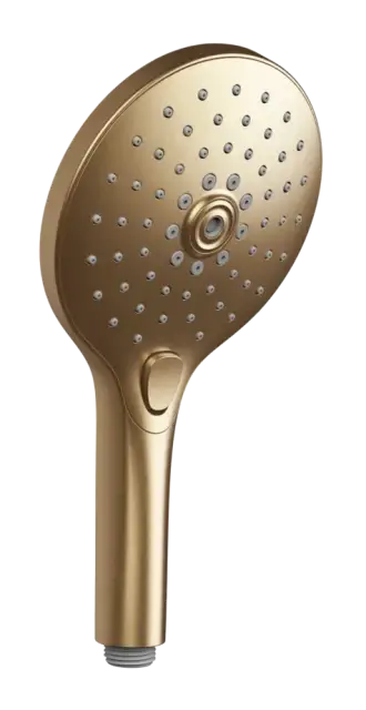 Душевая лейка Gessi, Ø130 мм, 3-х позиционная, с кнопочным переключателем, цвет Warm Bronze Br. PVD