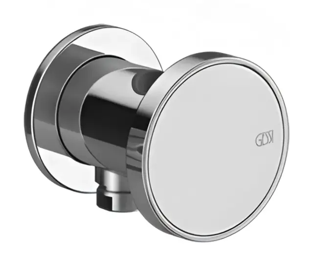 Шланговое подсоединение Gessi Origini, с встроенным держателем для лейки, цвет хром