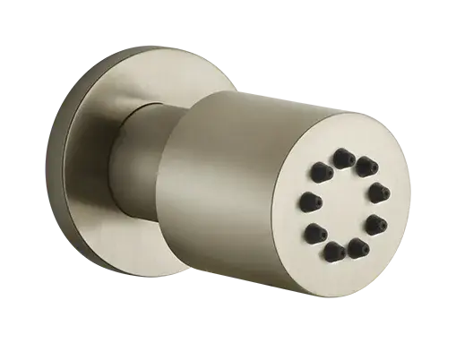 Форсунка Gessi Body Jets, поворотная, боковая, цвет Finox Nickel Brushed