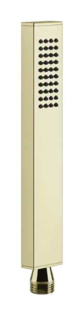 Ручная лейка Gessi Rettangolo, с защитой от известкового налёта, цвет Brass PVD