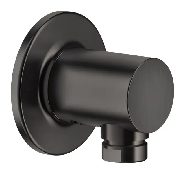 Шланговое подсоединение Gessi Inciso ⌀65 мм, настенное, цвет Black Metal Brushed PVD