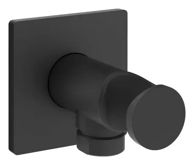 Шланговое подсоединение Gessi Inverso Bath&Shower, со встроенным держателем лейки, Н-60 мм, цвет Matte Black