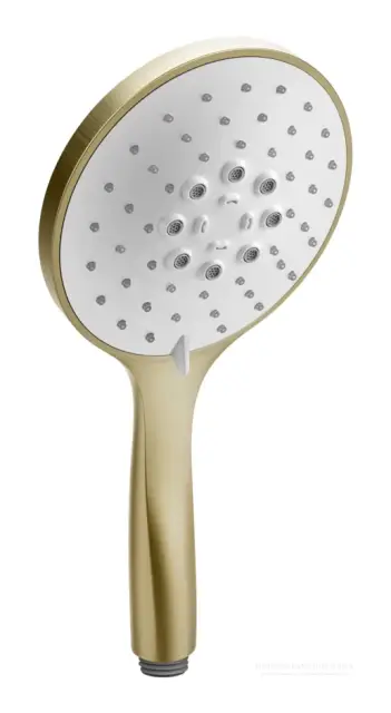 Ручная лейка Gessi Technical Аccessories Ø130 мм, с функцией массажа, цвет Brushed Brass PVD