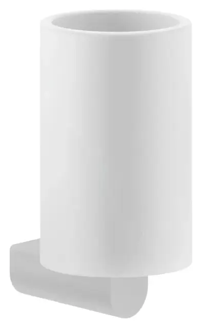 Стакан Gessi Rilievo, настенный, белый композитный материал, объём 300 мл, цвет White CN