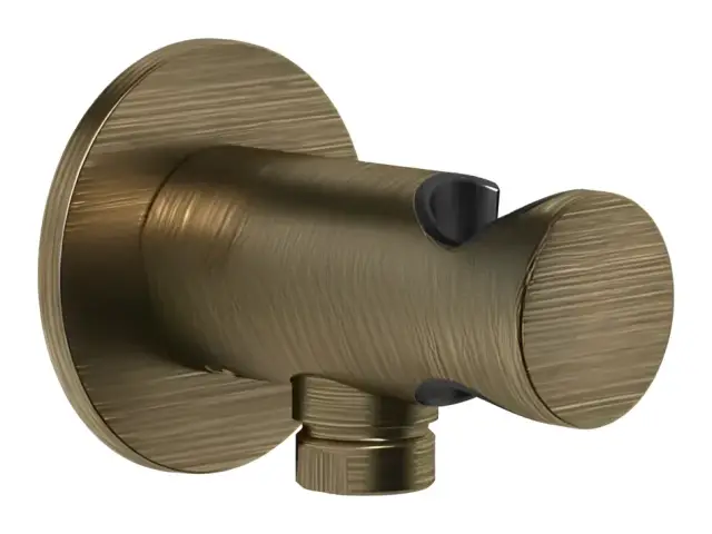 Шланговое подсоединение Gessi, с держателем лейки, цвет Antique Brass